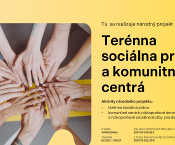 Terénna sociálna práca a komunitné centra